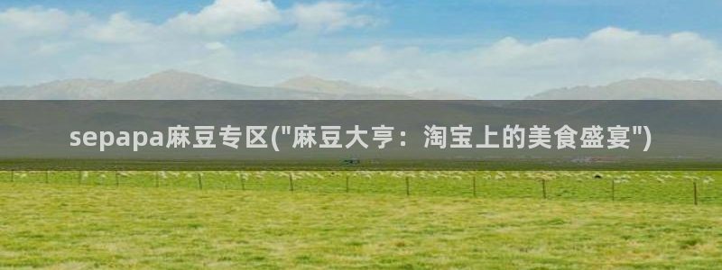 麻豆国色专区：sepapa麻豆专区(\